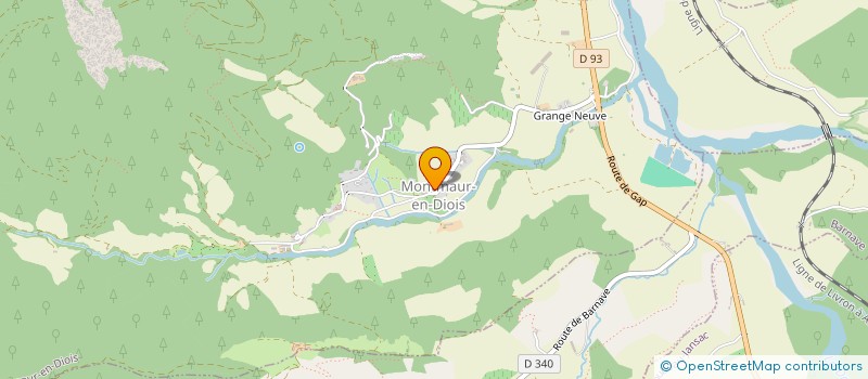 localisation de l'entreprise MADAME PAULETTE LANTHEAUME  MONTMAUR-EN-DIOIS