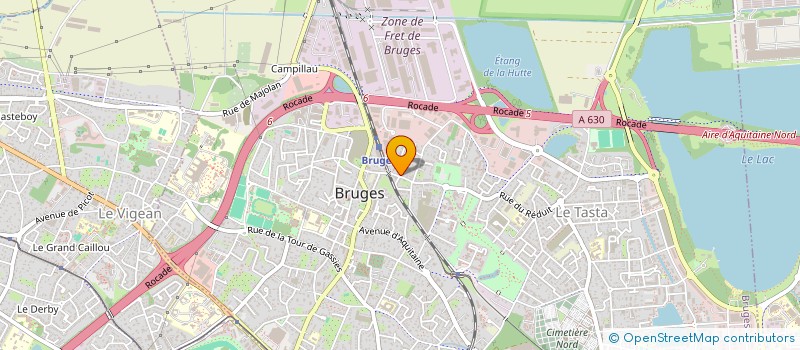 localisation de l'entreprise MADAME PAULETTE LASSALLE à BRUGES