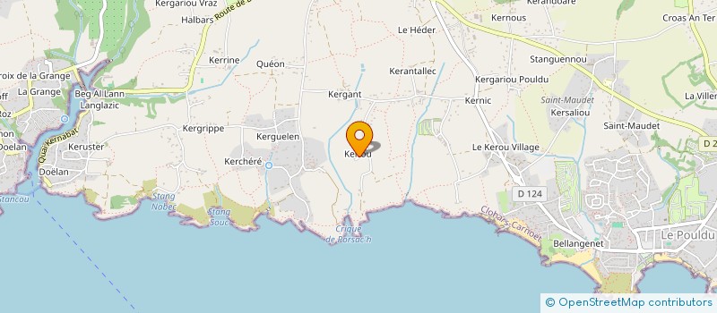 localisation de l'entreprise MADAME PAULETTE LE DELLIOU à CLOHARS-CARNOET