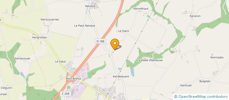 localisation de l'entreprise MADAME PAULETTE LE FUR à PLUMELIAU-BIEUZY