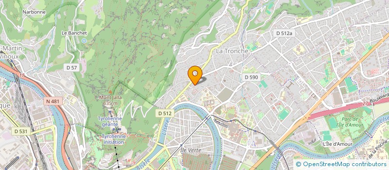 localisation de l'entreprise MADAME PAULETTE LE TALLEC  LA TRONCHE