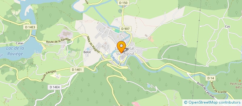 localisation de l'entreprise MADAME PAULETTE LEBAILLY  LA SALVETAT-SUR-AGOUT