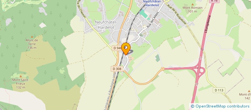 localisation de l'entreprise MADAME PAULETTE LEBLANC  NEUFCHATEL-HARDELOT