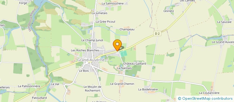 localisation de l'entreprise MADAME PAULETTE LECLAIR  GRAND-AUVERNE