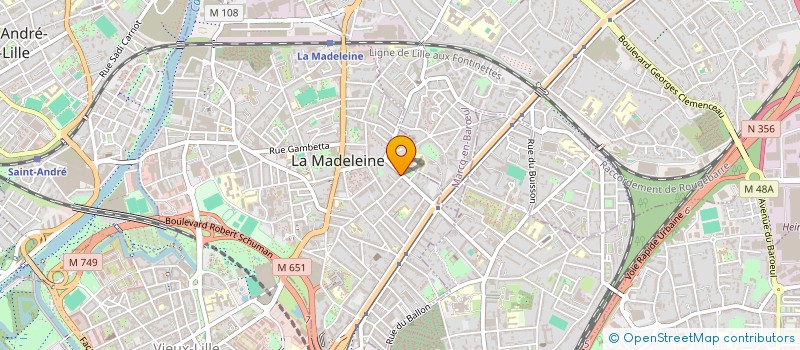 localisation de l'entreprise MADAME PAULETTE LECLERCQ à LA MADELEINE