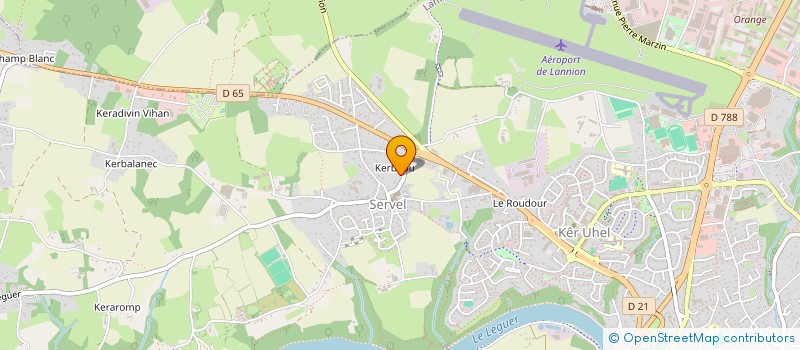 localisation de l'entreprise MADAME PAULETTE LEFEVRE  LANNION