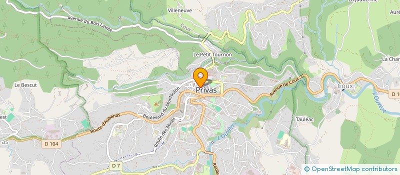 localisation de l'entreprise MADAME PAULETTE LEYRAL  PRIVAS