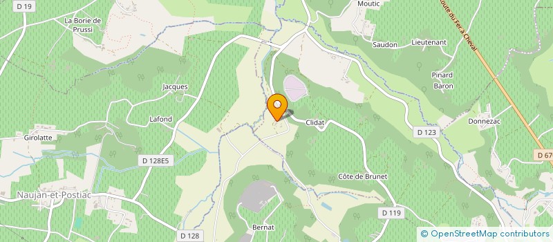 localisation de l'entreprise MADAME PAULETTE MADRANGE  JUGAZAN