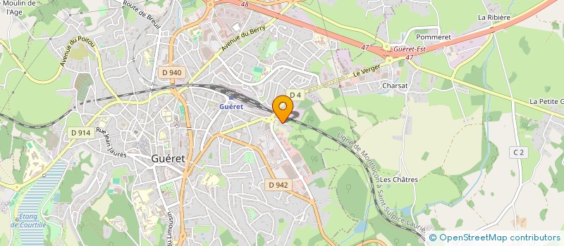 localisation de l'entreprise MADAME PAULETTE MALHERBE à GUERET