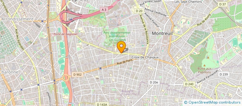 localisation de l'entreprise MADAME PAULETTE MARC à MONTREUIL