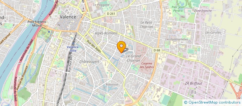 localisation de l'entreprise MADAME PAULETTE MARRIN  VALENCE