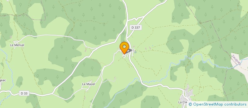localisation de l'entreprise MADAME PAULETTE MARTIN à SAUGUES