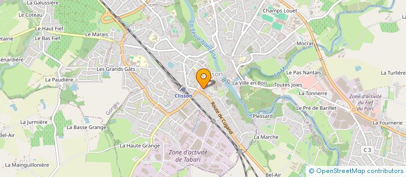 localisation de l'entreprise MADAME PAULETTE MARTIN  CLISSON