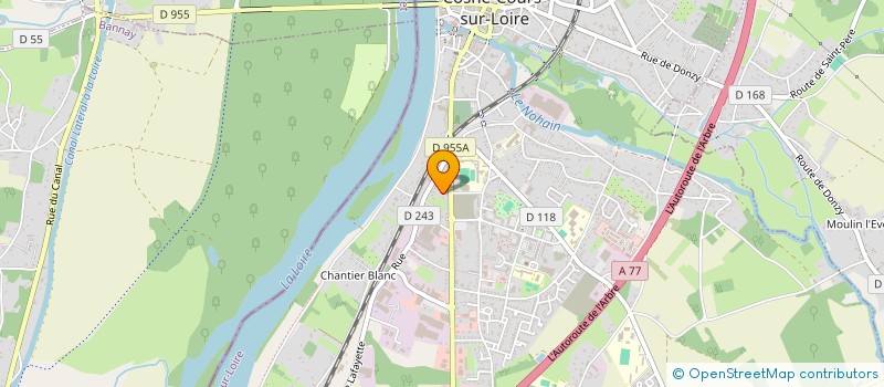 localisation de l'entreprise MADAME PAULETTE MASSE à COSNE-COURS-SUR-LOIRE
