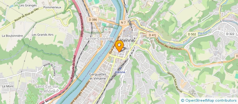 localisation de l'entreprise MADAME PAULETTE MATHIAN  VIENNE