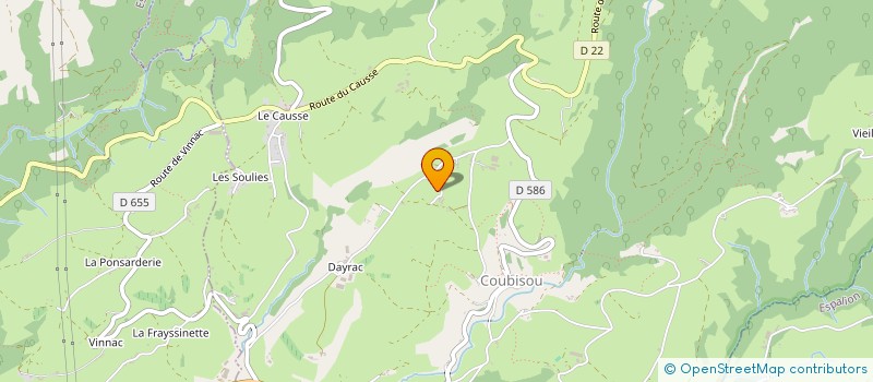 localisation de l'entreprise MADAME PAULETTE MAUREL  COUBISOU