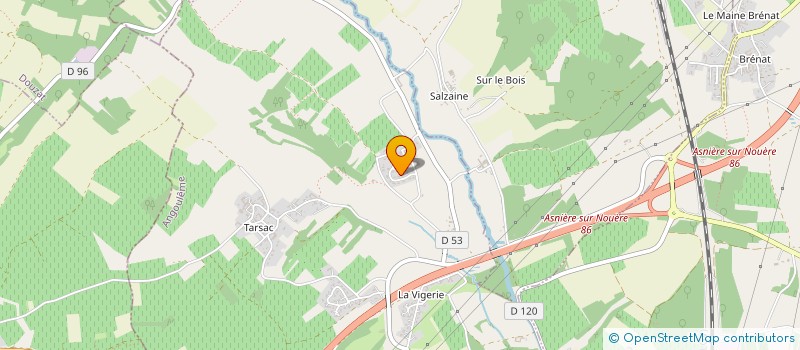 localisation de l'entreprise MADAME PAULETTE MAURIN à ASNIERES-SUR-NOUERE