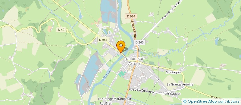 localisation de l'entreprise MADAME PAULETTE MENAGER  TOULON-SUR-ARROUX