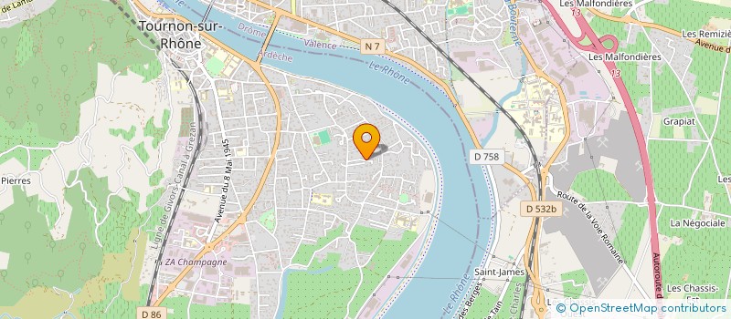 localisation de l'entreprise MADAME PAULETTE MINODIER à TOURNON-SUR-RHONE