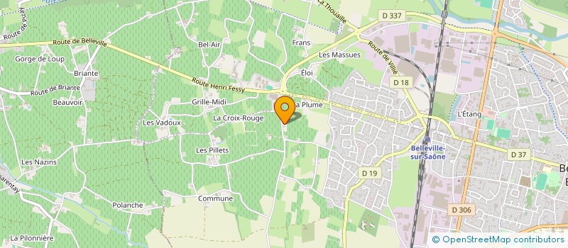 localisation de l'entreprise MADAME PAULETTE MONCEL  BELLEVILLE-EN-BEAUJOLAIS