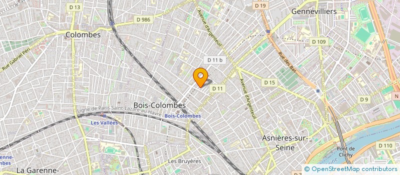 localisation de l'entreprise MADAME PAULETTE MONGODIN à BOIS-COLOMBES