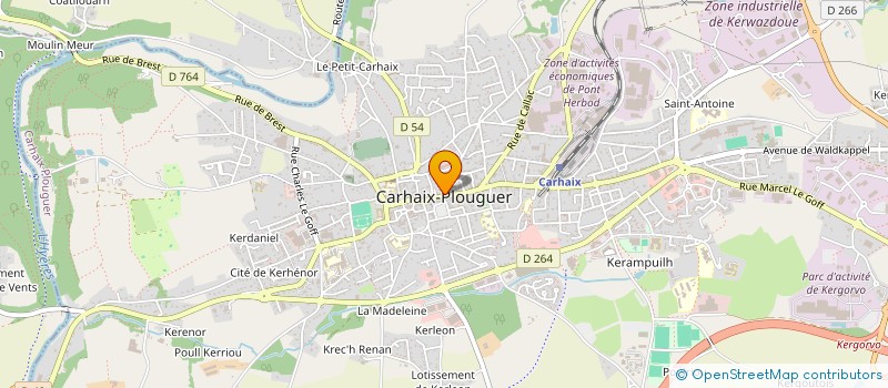 localisation de l'entreprise MADAME PAULETTE MORVAN à CARHAIX PLOUGUER