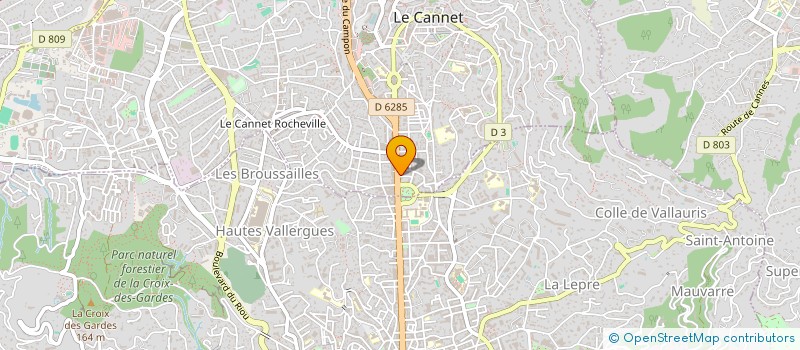 localisation de l'entreprise MADAME PAULETTE MOYENIN à LE CANNET