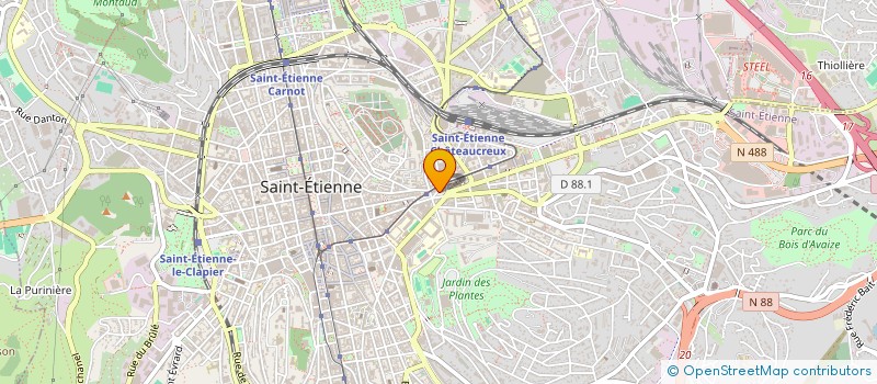 localisation de l'entreprise MADAME PAULETTE NOUVET à SAINT-ETIENNE