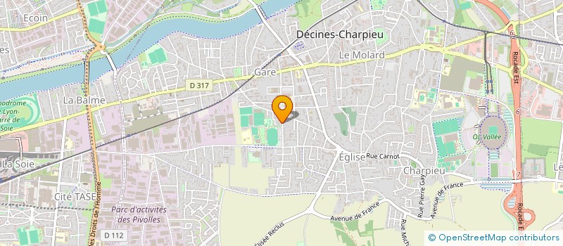 localisation de l'entreprise MADAME PAULETTE OBERNESSER  DECINES-CHARPIEU