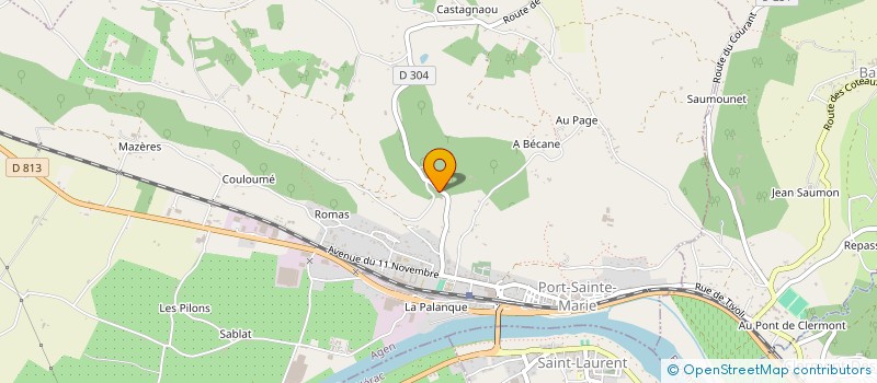 localisation de l'entreprise MADAME PAULETTE PEREUIL  PORT-SAINTE-MARIE