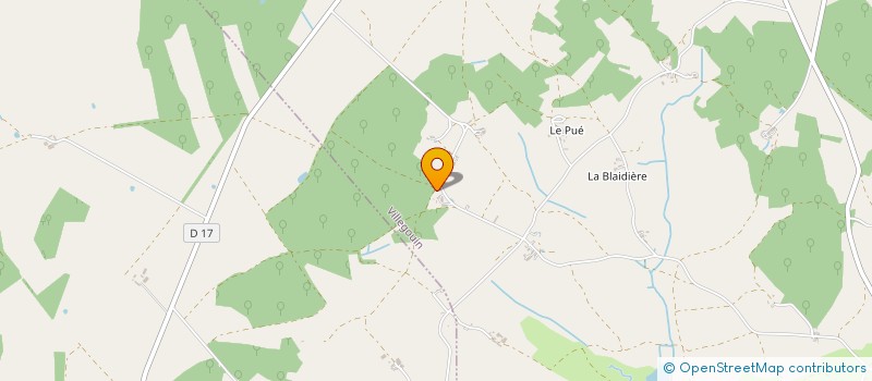 localisation de l'entreprise MADAME PAULETTE PERREAU à VILLEGOUIN