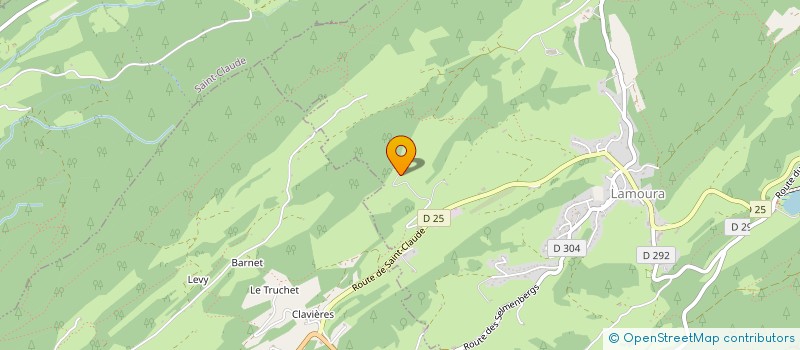 localisation de l'entreprise MADAME PAULETTE PERRET  LAMOURA