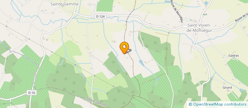 localisation de l'entreprise MADAME PAULETTE PERROT  SAINTE-GEMME