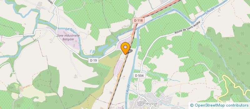 localisation de l'entreprise MADAME PAULETTE PEYRONNE  CARCASSONNE