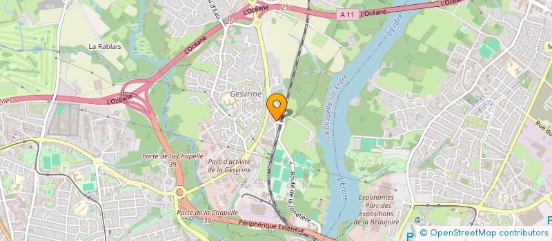 localisation de l'entreprise MADAME PAULETTE PLESSIS  LA CHAPELLE-SUR-ERDRE