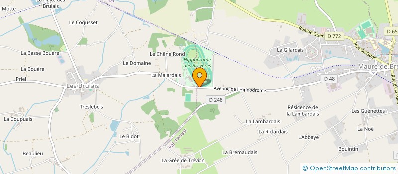 localisation de l'entreprise MADAME PAULETTE POUESSEL  LA CHAPELLE-BOUEXIC