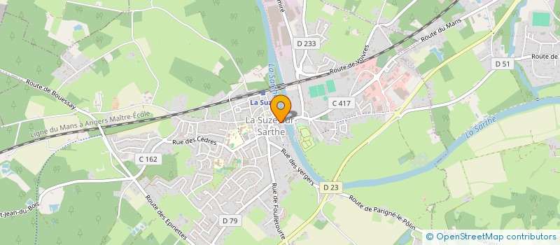 localisation de l'entreprise MADAME PAULETTE RABEAU  LA SUZE-SUR-SARTHE