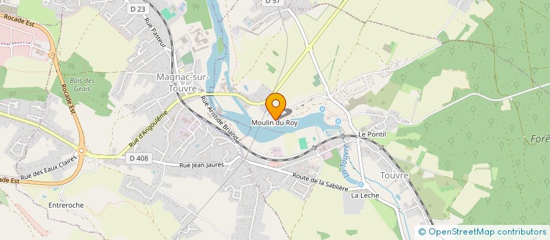 localisation de l'entreprise MADAME PAULETTE RATINAUD  TOUVRE