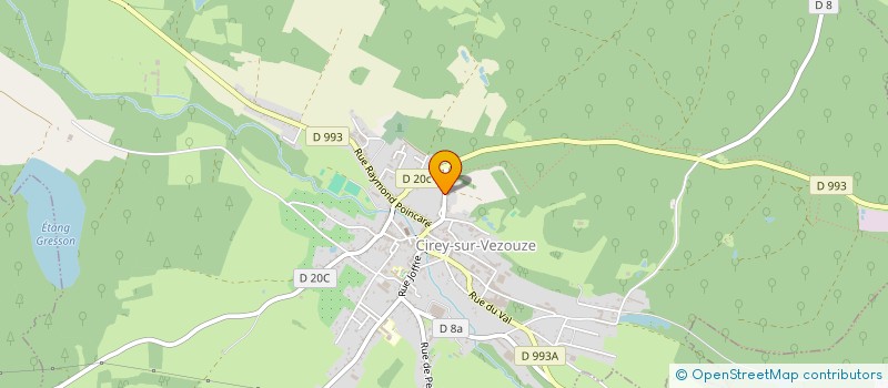 localisation de l'entreprise MADAME PAULETTE RAVOT à CIREY-SUR-VEZOUZE