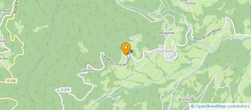 localisation de l'entreprise MADAME PAULETTE REBOULLET  PAILHARES