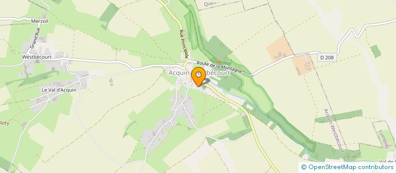 localisation de l'entreprise MADAME PAULETTE REMOND  ACQUIN-WESTBECOURT