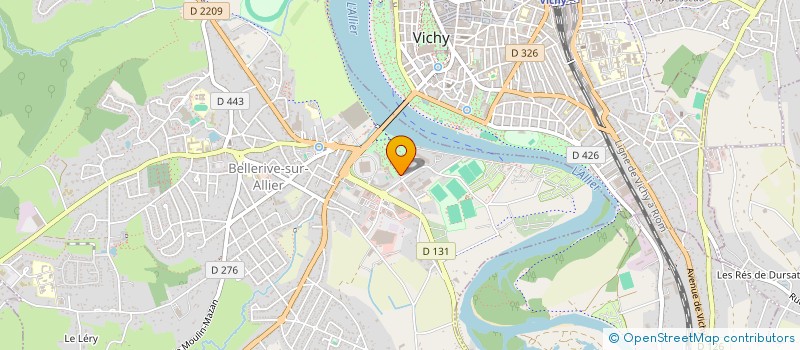 localisation de l'entreprise MADAME PAULETTE ROQUE  BELLERIVE SUR ALLIER