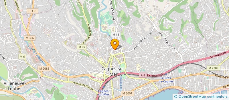 localisation de l'entreprise MADAME PAULETTE ROSSIGNOL à CAGNES-SUR-MER