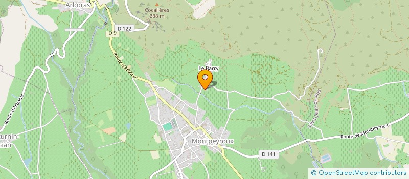 localisation de l'entreprise MADAME PAULETTE ROUSSEL à MONTPEYROUX