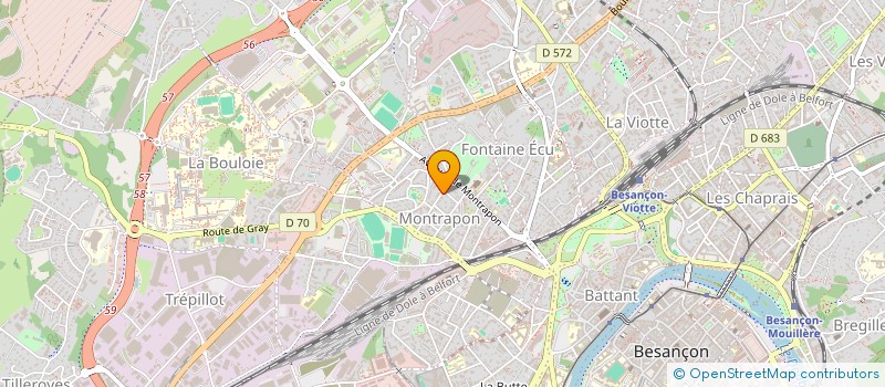 localisation de l'entreprise MADAME PAULETTE RUBY  BESANCON