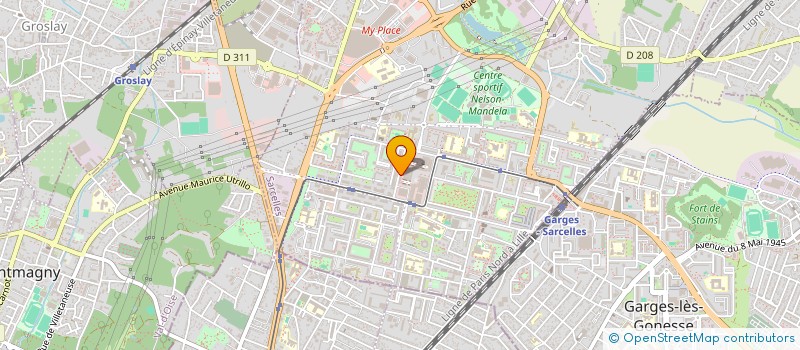 localisation de l'entreprise MADAME PAULETTE SAINT FELIX  SARCELLES