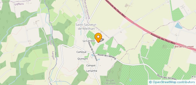 localisation de l'entreprise MADAME PAULETTE SAUVESTRE  SAINT-SAUVEUR-DE-MEILHAN