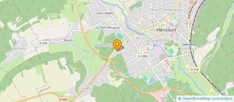 localisation de l'entreprise MADAME PAULETTE SAVARIN  HERICOURT