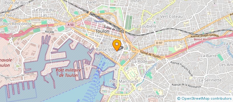 localisation de l'entreprise MADAME PAULETTE SEGRETTI à TOULON