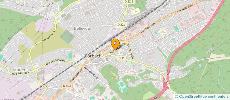 localisation de l'entreprise MADAME PAULETTE STEINBERG à FORBACH